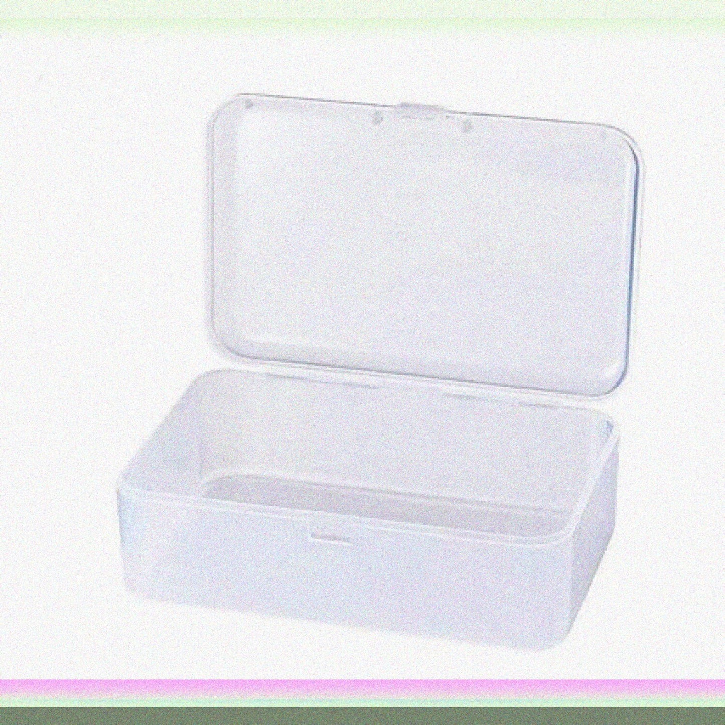 5 Pcs Rectangular Clear Plastic Storage Containers 3.35"x2.17"