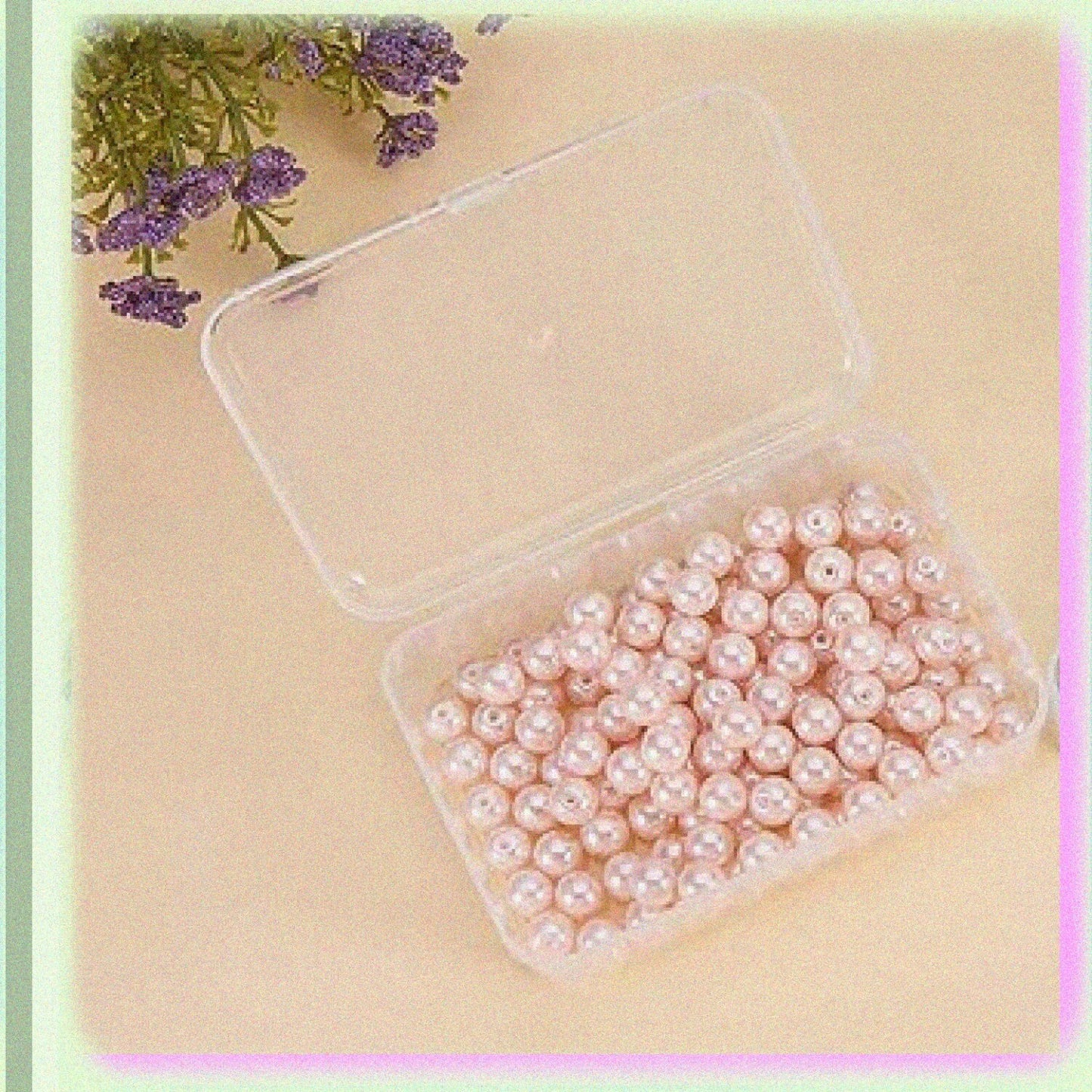 5 Pcs Rectangular Clear Plastic Storage Containers 3.35"x2.17"