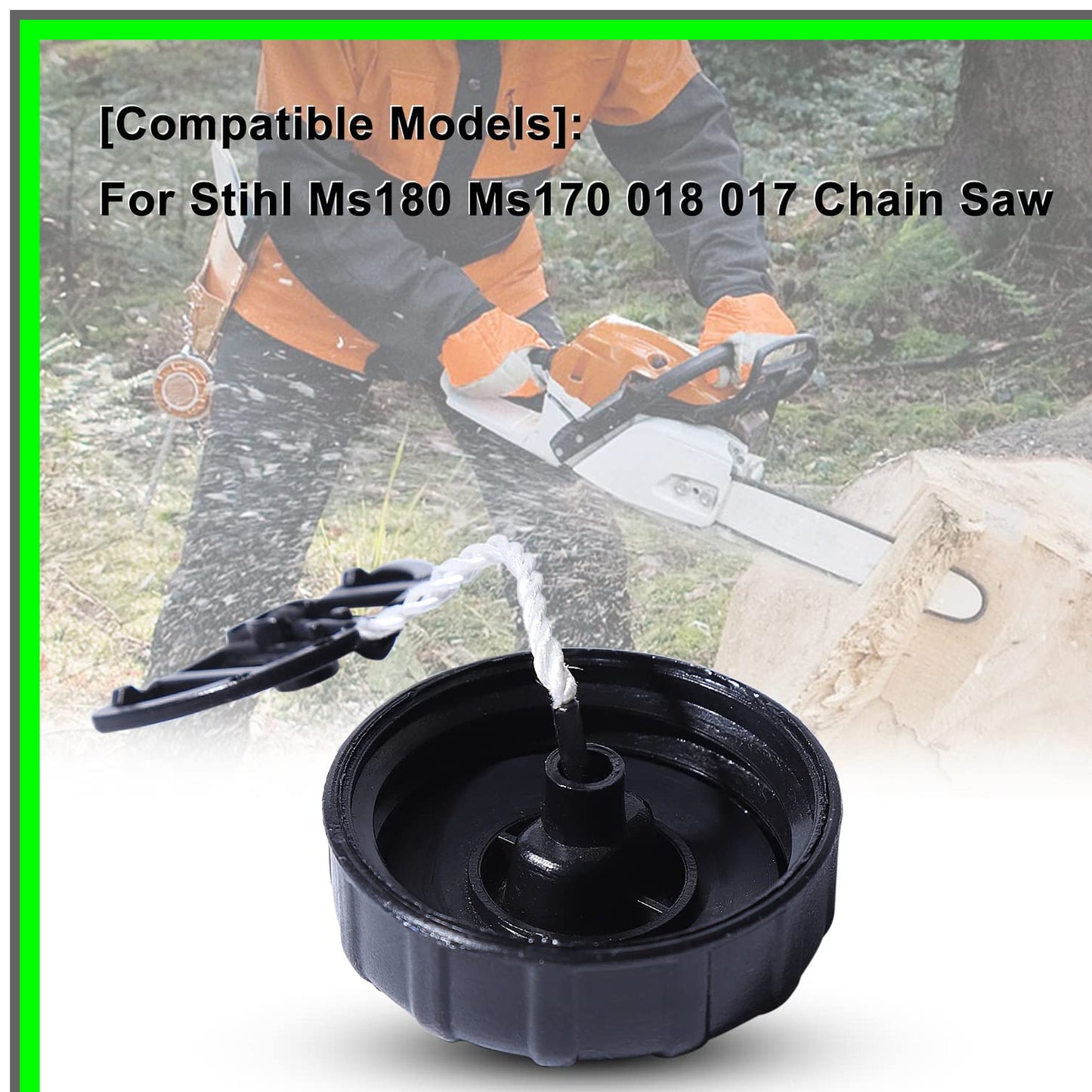Stihl Chainsaw Fuel Cap Replacement Set for MS170 MS180 Models 3-Pack