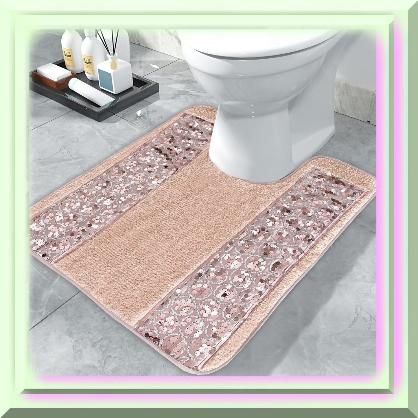 Contour Rug 21x24 Pink