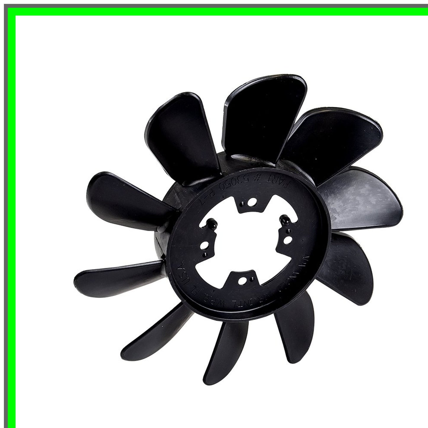 Compact 7-Inch 10-Blade High-Performance Cooling Fan