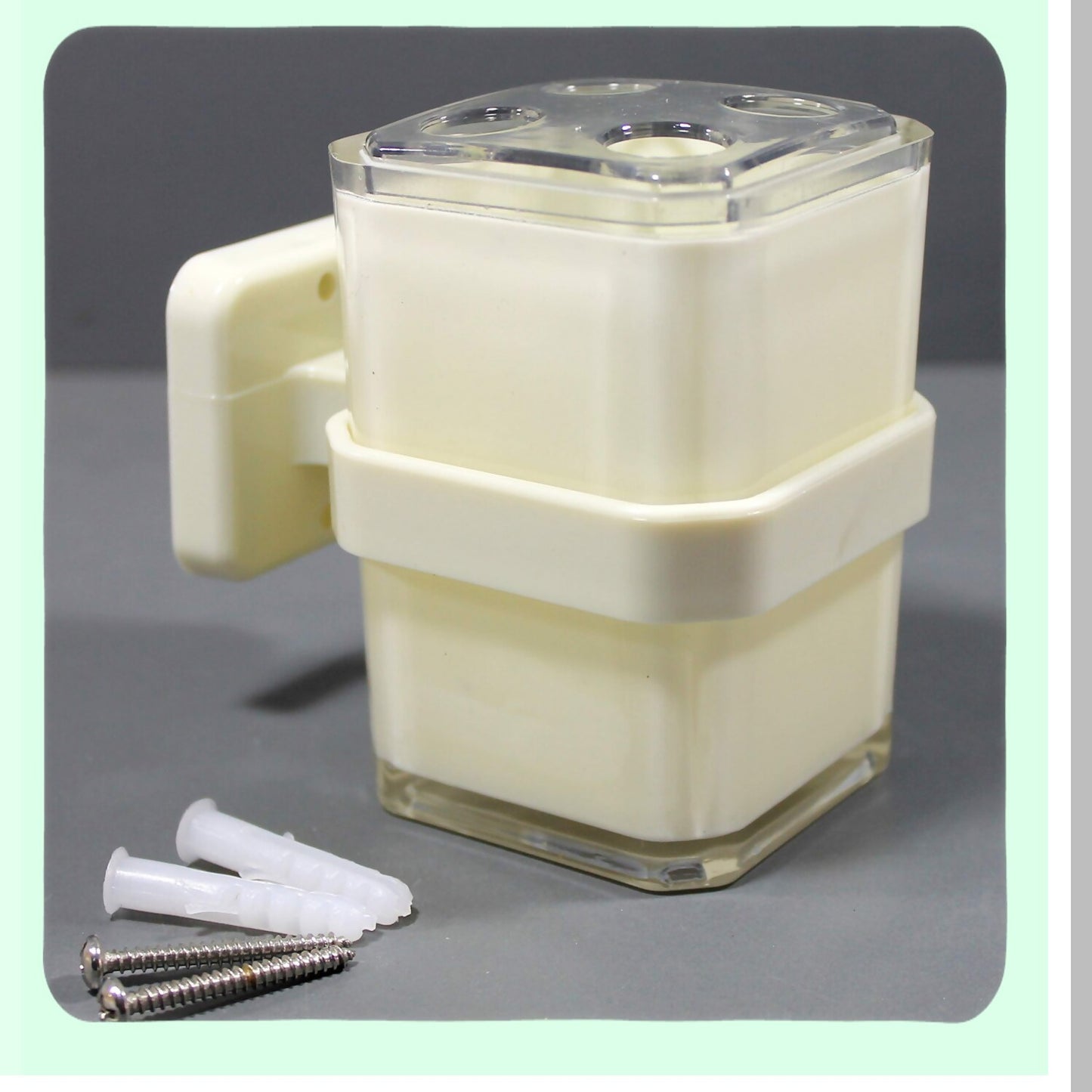 Bathroom Accessory Set of 4 Ivory
