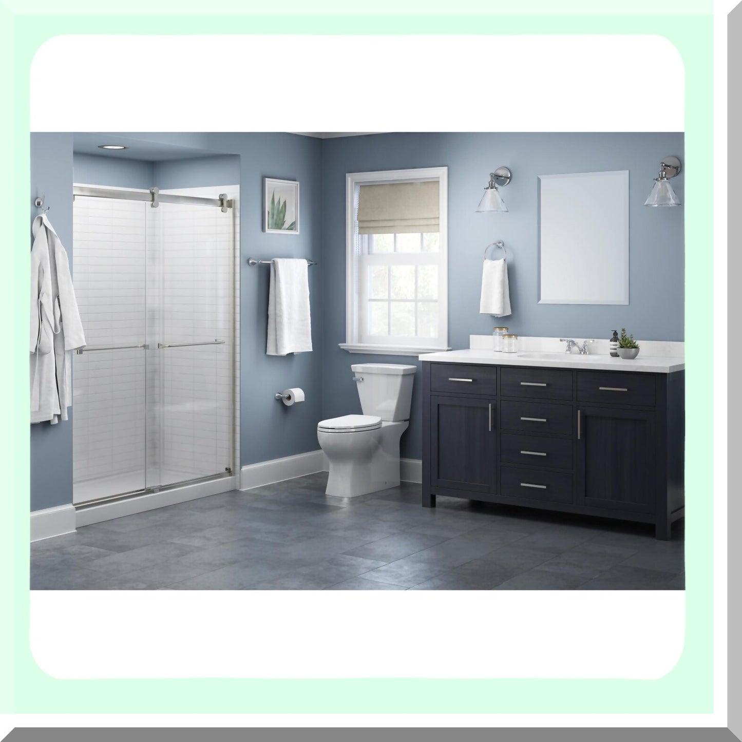 Foundations Tet Paper Holder Polished Chrome