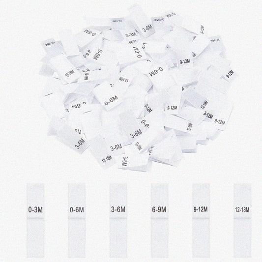 600 Pcs Clothing Labels in 6 Styles