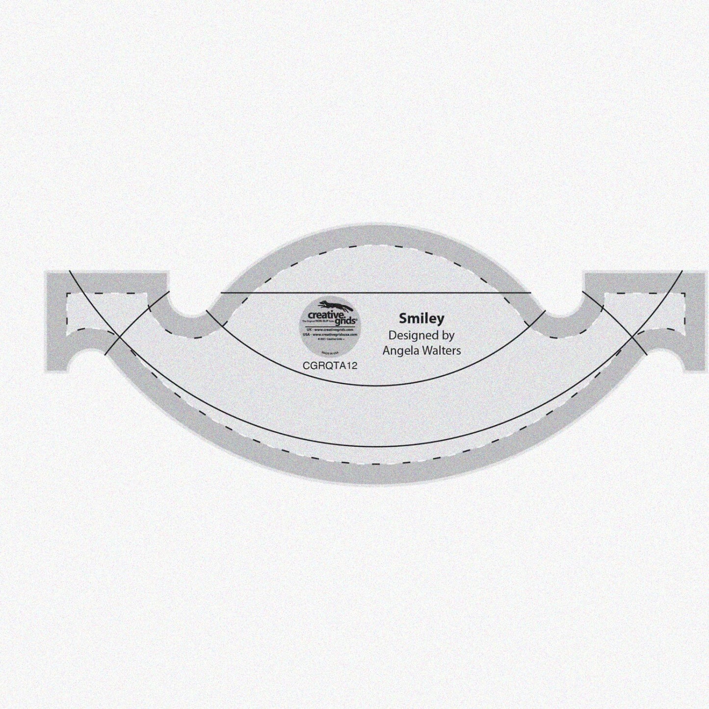 Machine Quilting Tool Smiley 3x7.5 inches