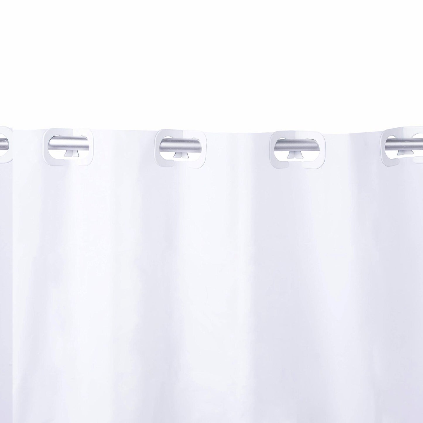 Medium Weight Waterproof PEVA Shower Curtain Liner White