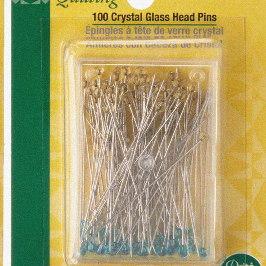 Crystal Head Pins, 1-7/8-Inch, 100-Count