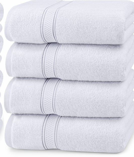 4 Pack Cotton Bath Towels 27x54 Inches