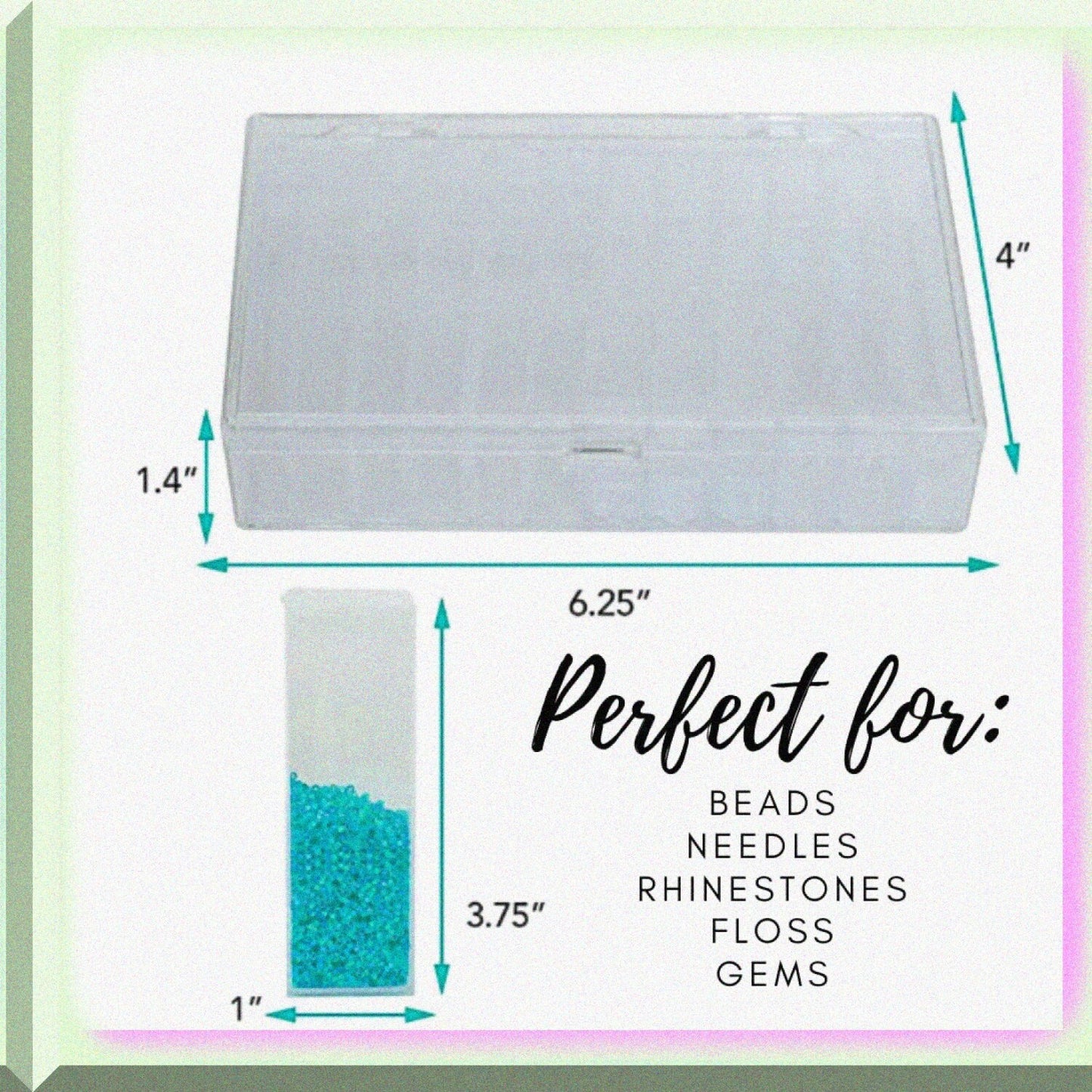 12 Clear Plastic Flip Top Storage Containers