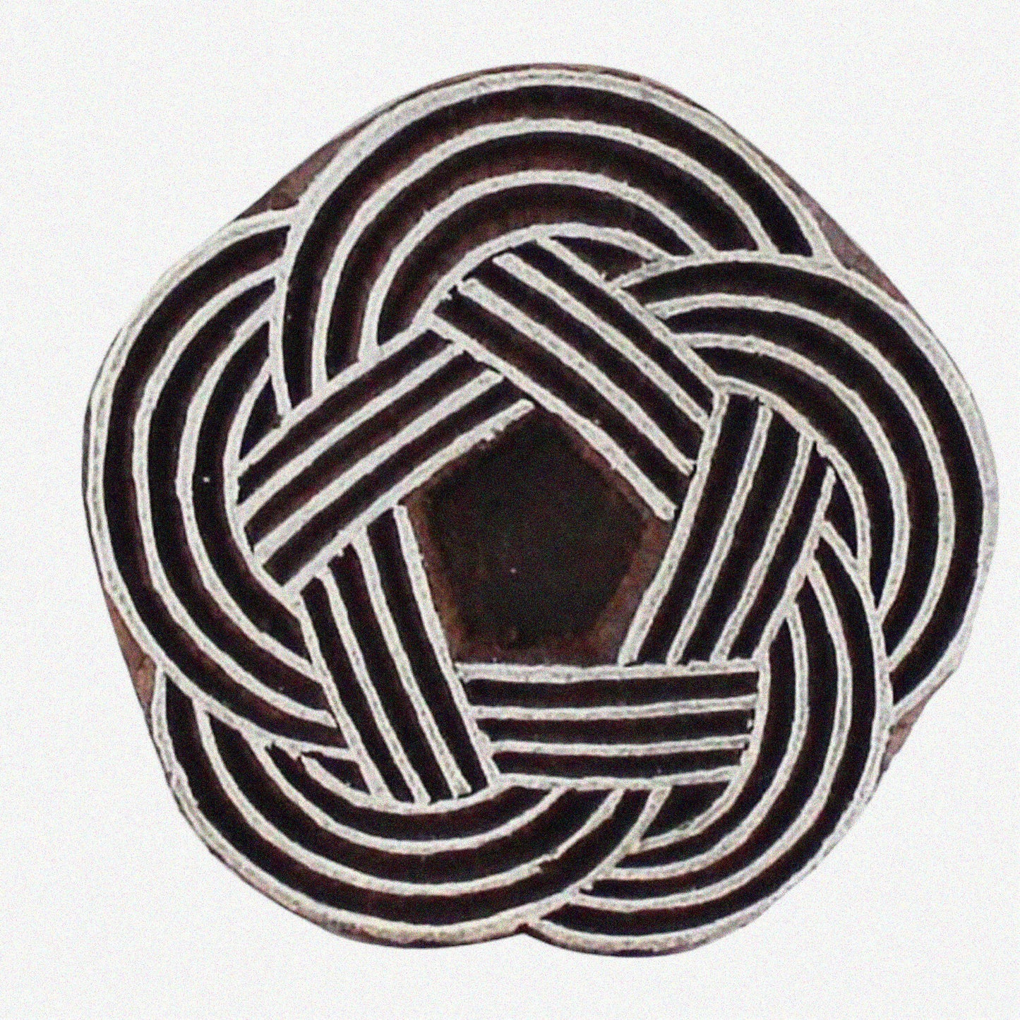 Round Celtic Knot Wooden Block Stamp 2.5 inch