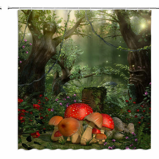 Fairy Forest Shower Curtain 70x70 inches