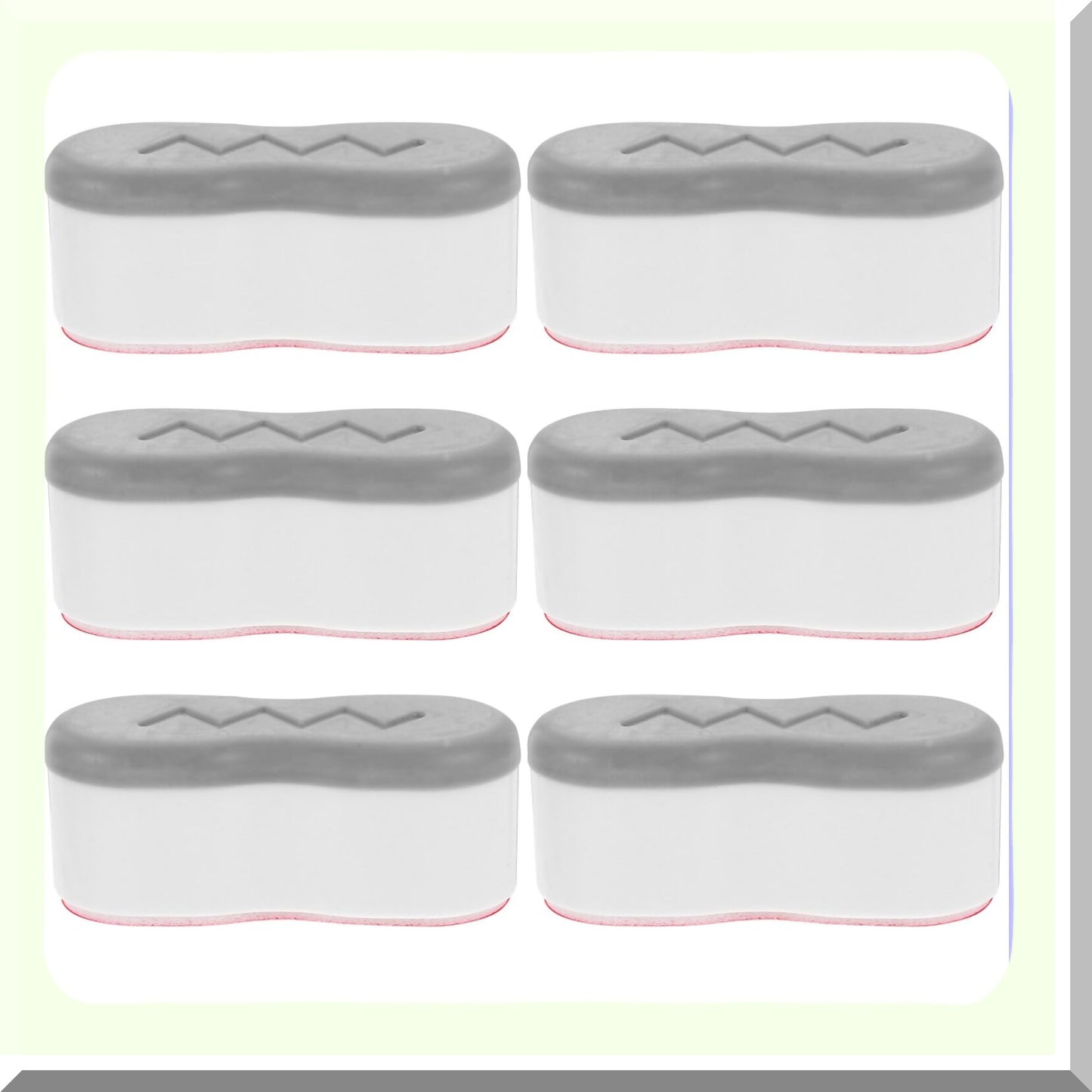 8 Pieces White Replacement Tet Seat Bumpers