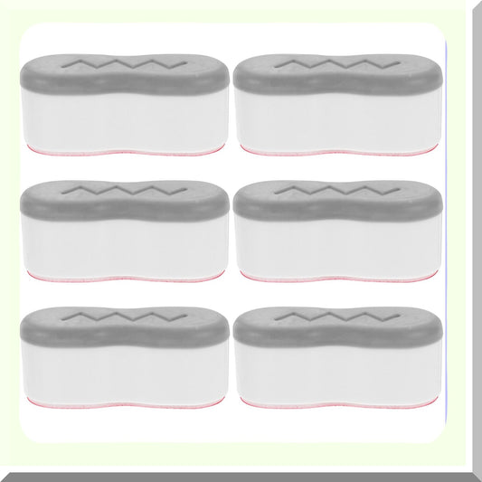 8 Pieces White Replacement Tet Seat Bumpers