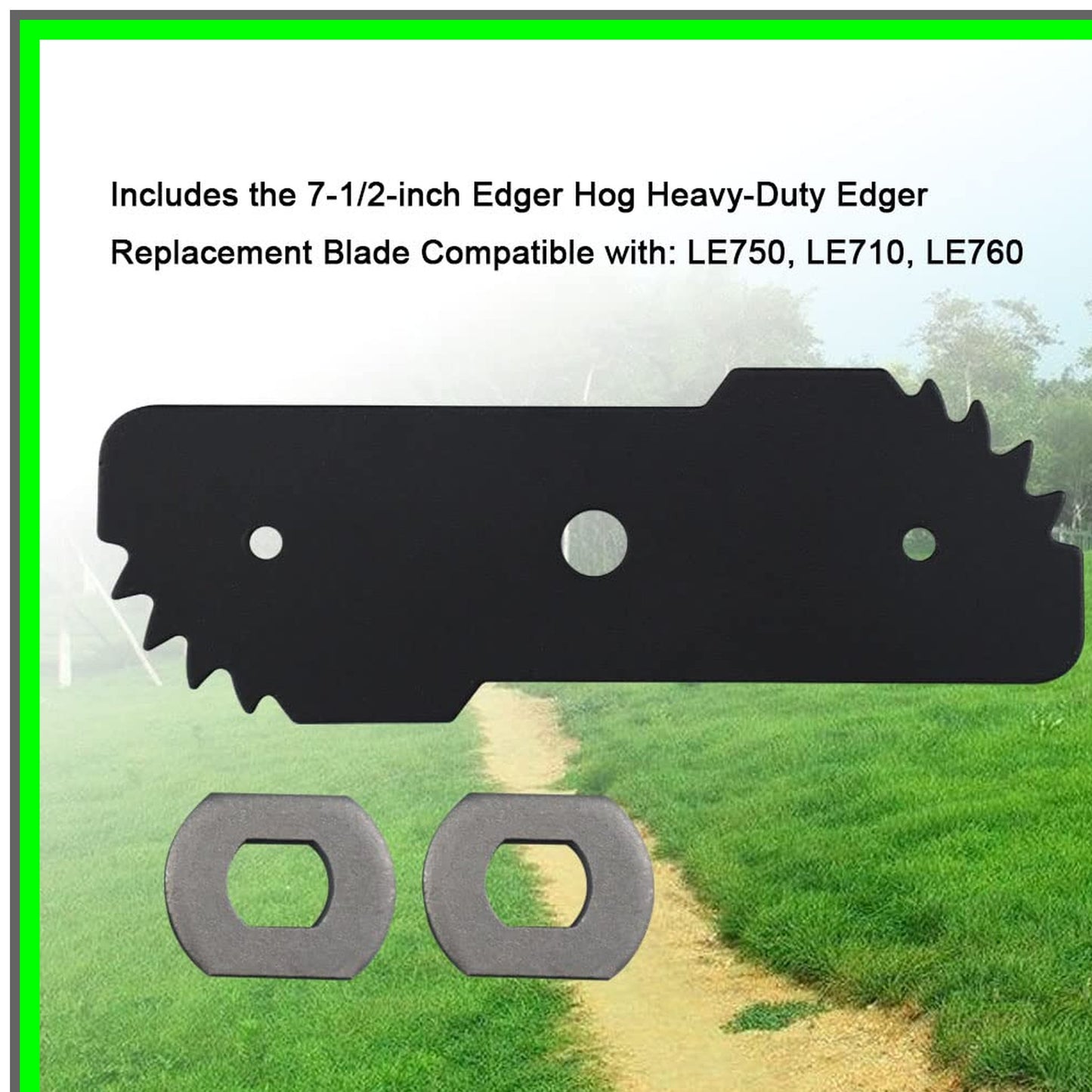 Heavy-Duty 7.5-Inch Edger Replacement Blade for Black & Decker Trimmers 2PK