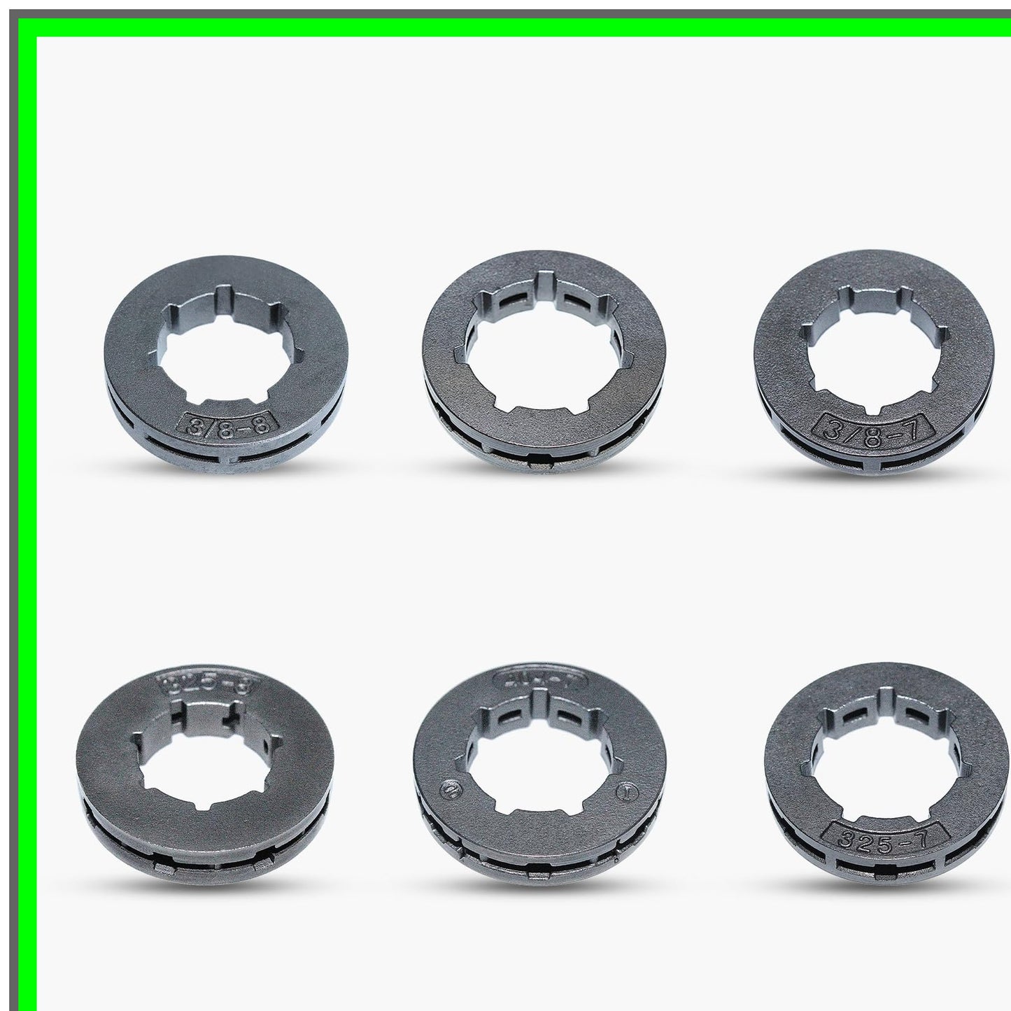 Sprocket Rim Replacement Kit for 2-Stroke Chainsaws 6Pc Set