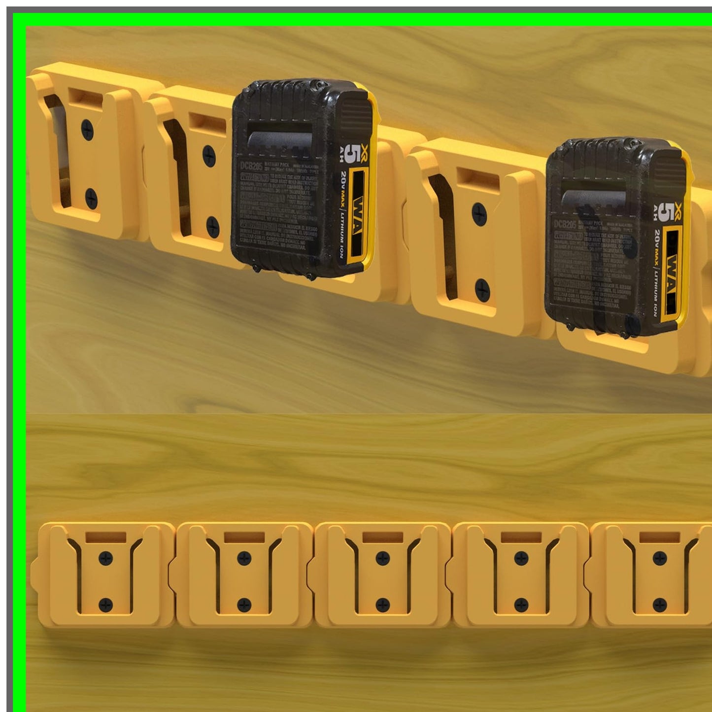 20V Battery Dock Holders - 10 Pack Storage Solution for DCB Series Batteries