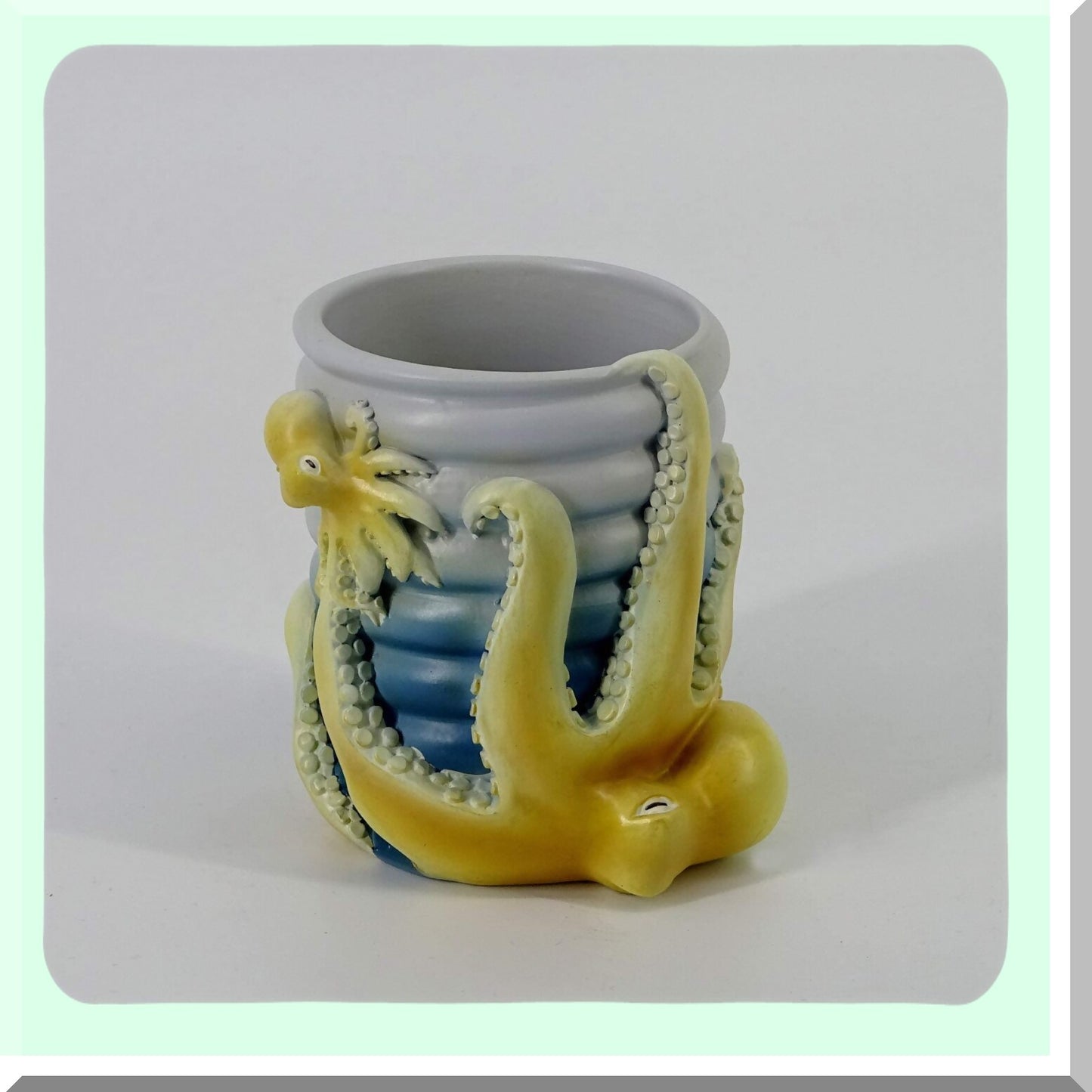 Resin Octopus Family Tumbler Ocean Blue