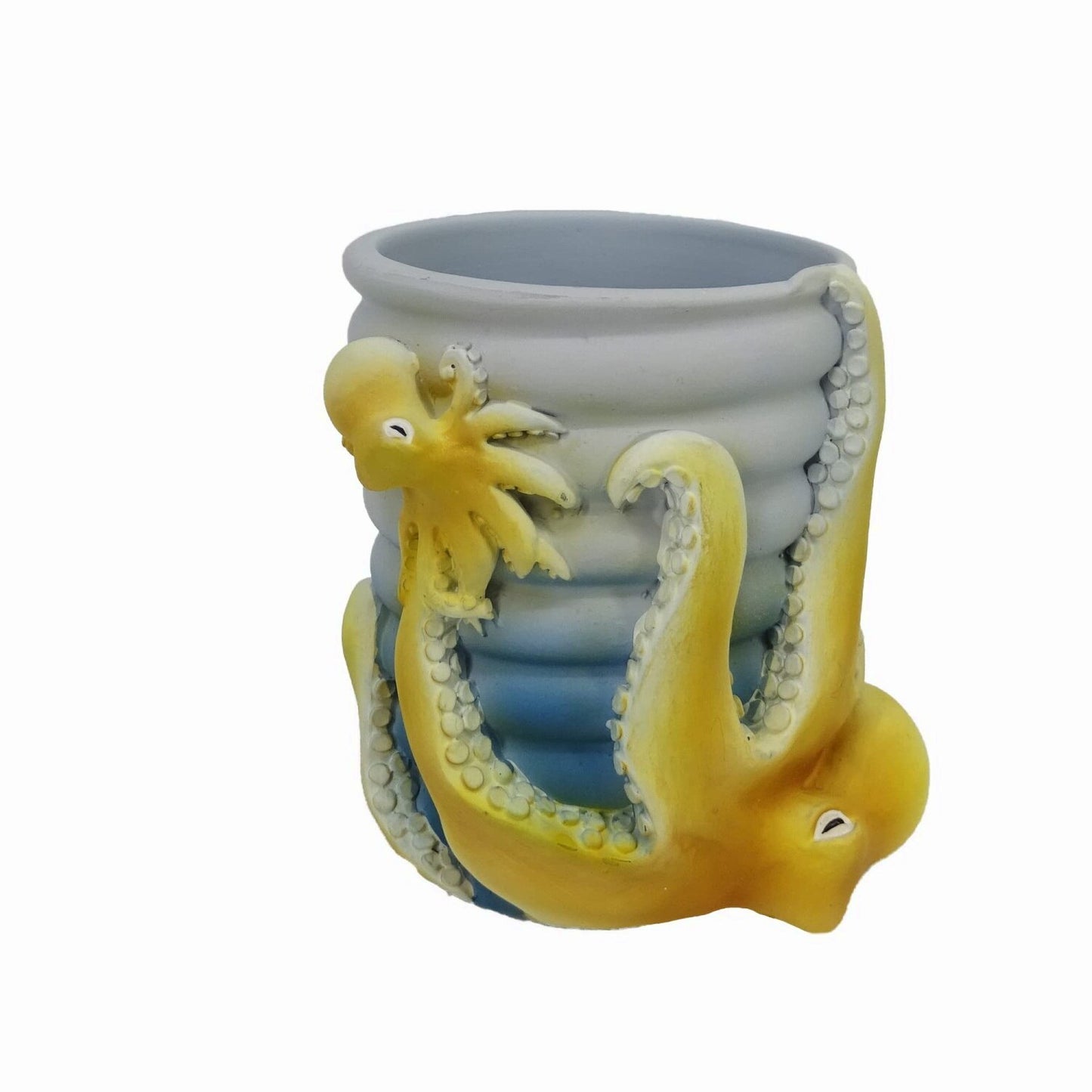 Resin Octopus Family Tumbler Ocean Blue