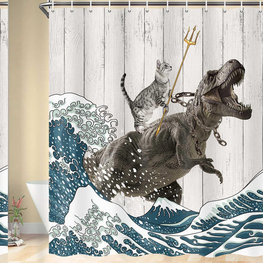 Cat Shower Curtain 70x70 Inches