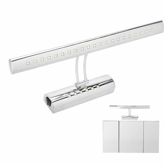 Stainless Steel LED Bathroom Mirror Front Light 40x20cm