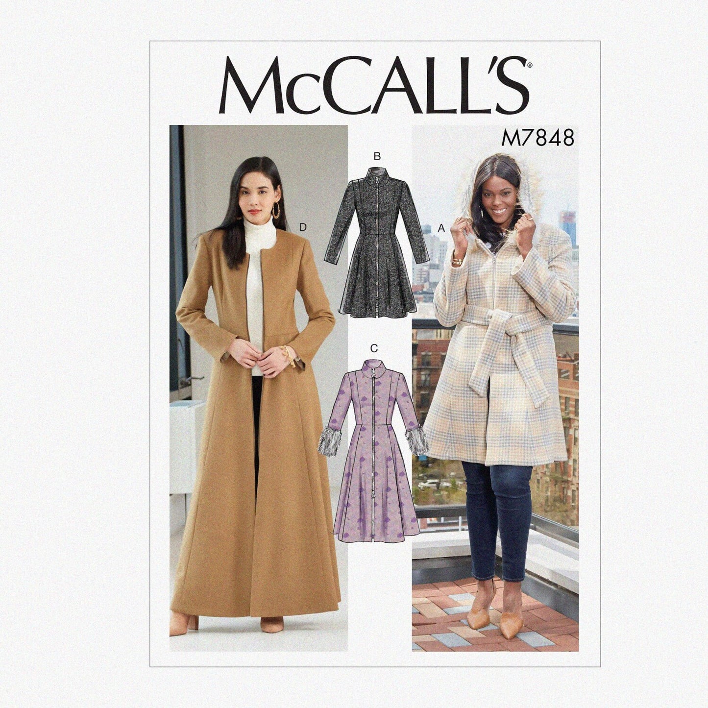 Women's Winter Coat Sewing Kit Sizes 8-16