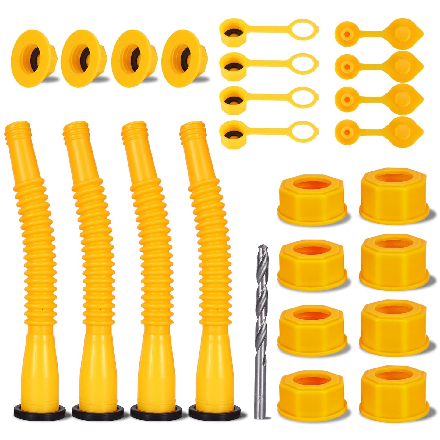 Easy Install No-Spill Gas Can Spout Replacement Kit for 1-10 Gallon Cans