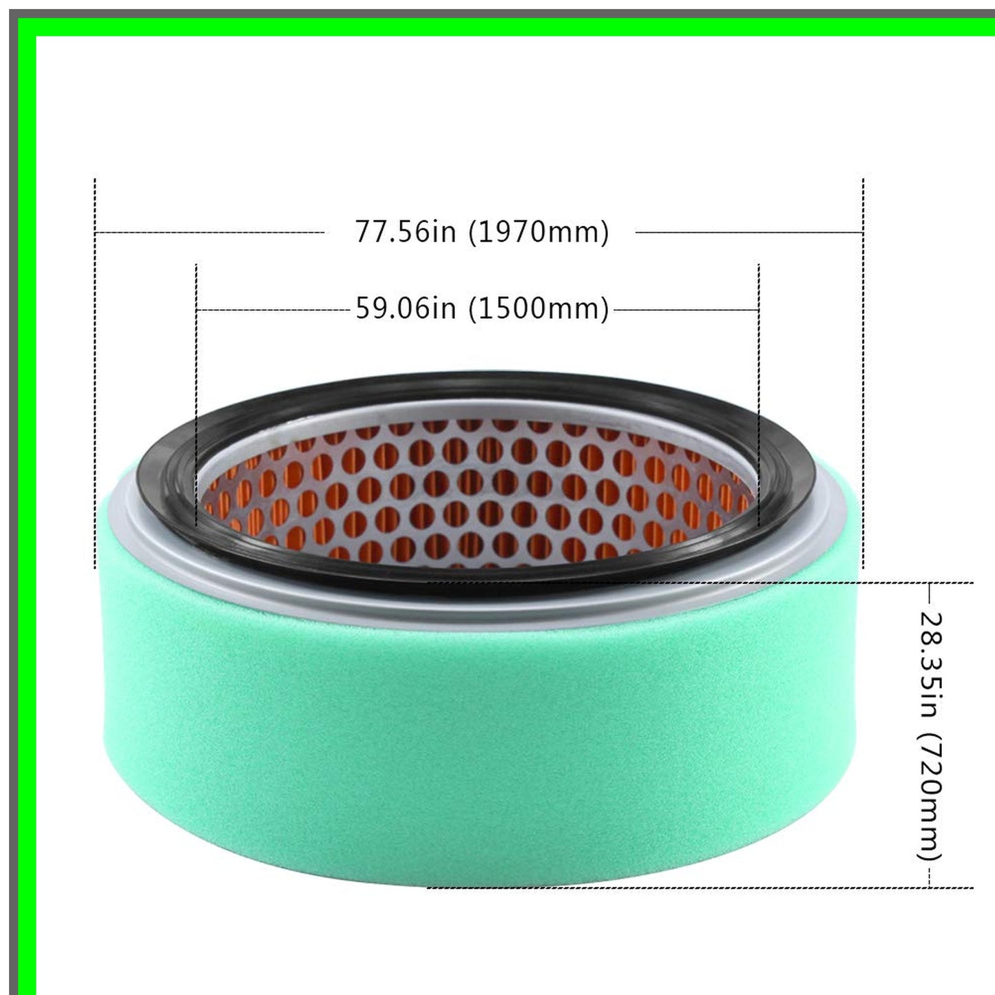 Kawasaki Compatible Air Filter for FD750D FD711D X-Series Models