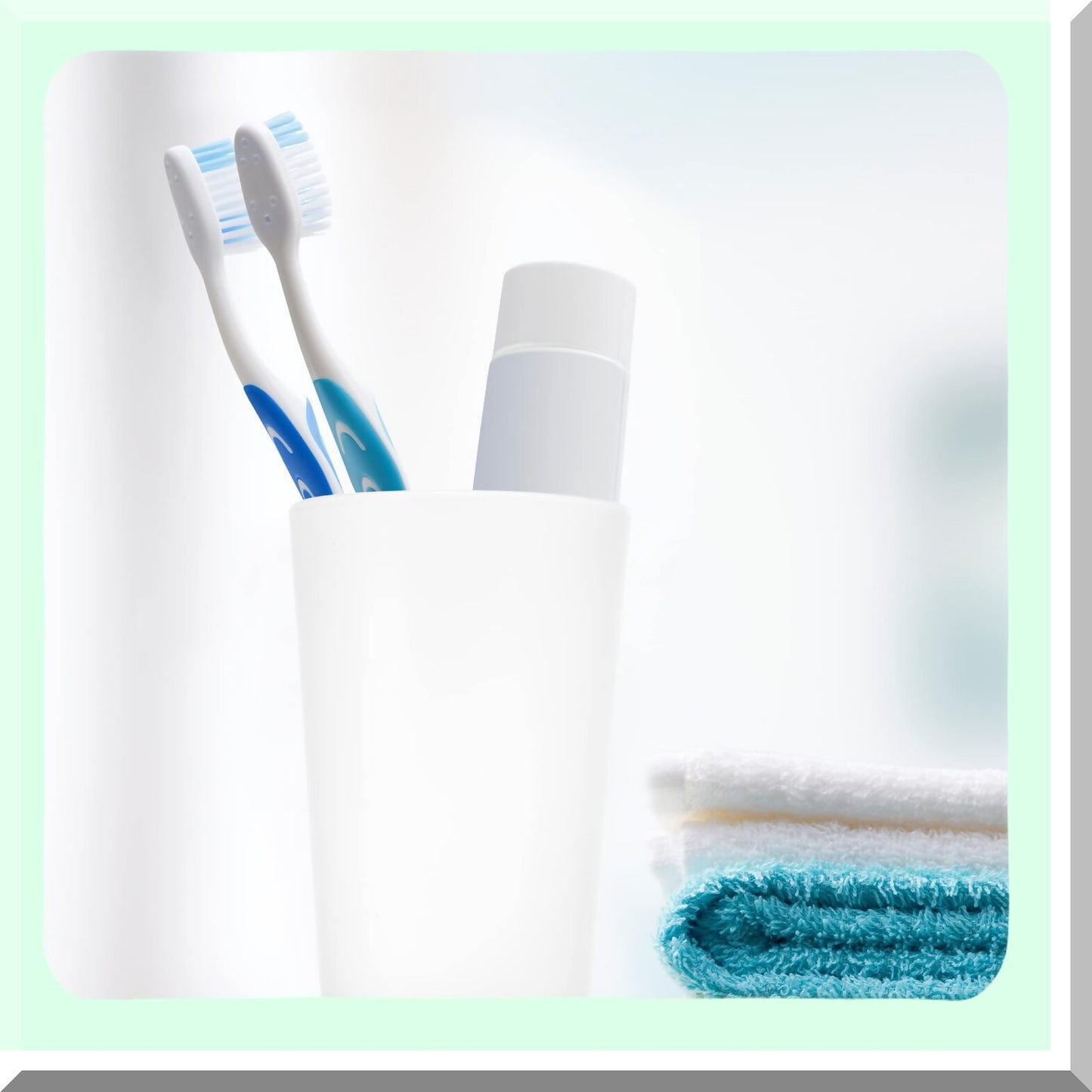 2pcs Clear Bathroom Tumblers 4.52x3.03 inches