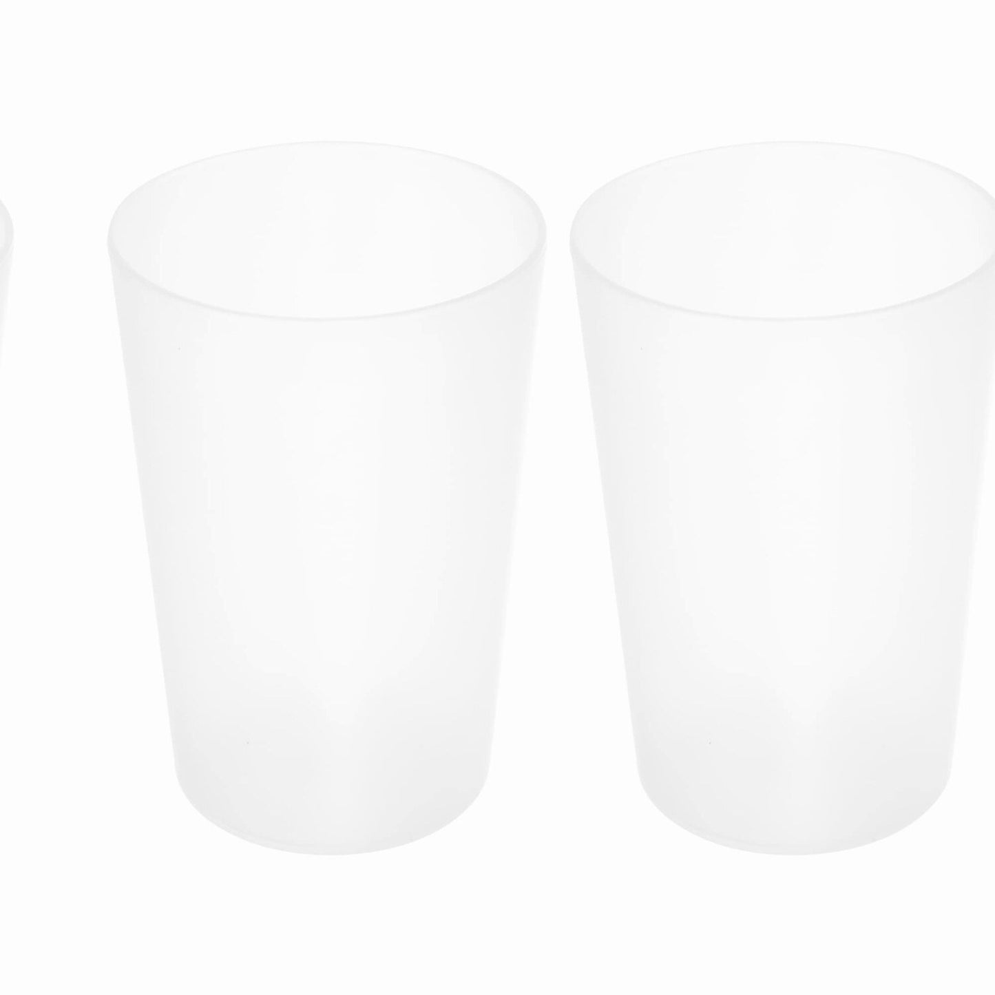 2pcs Clear Bathroom Tumblers 4.52x3.03 inches