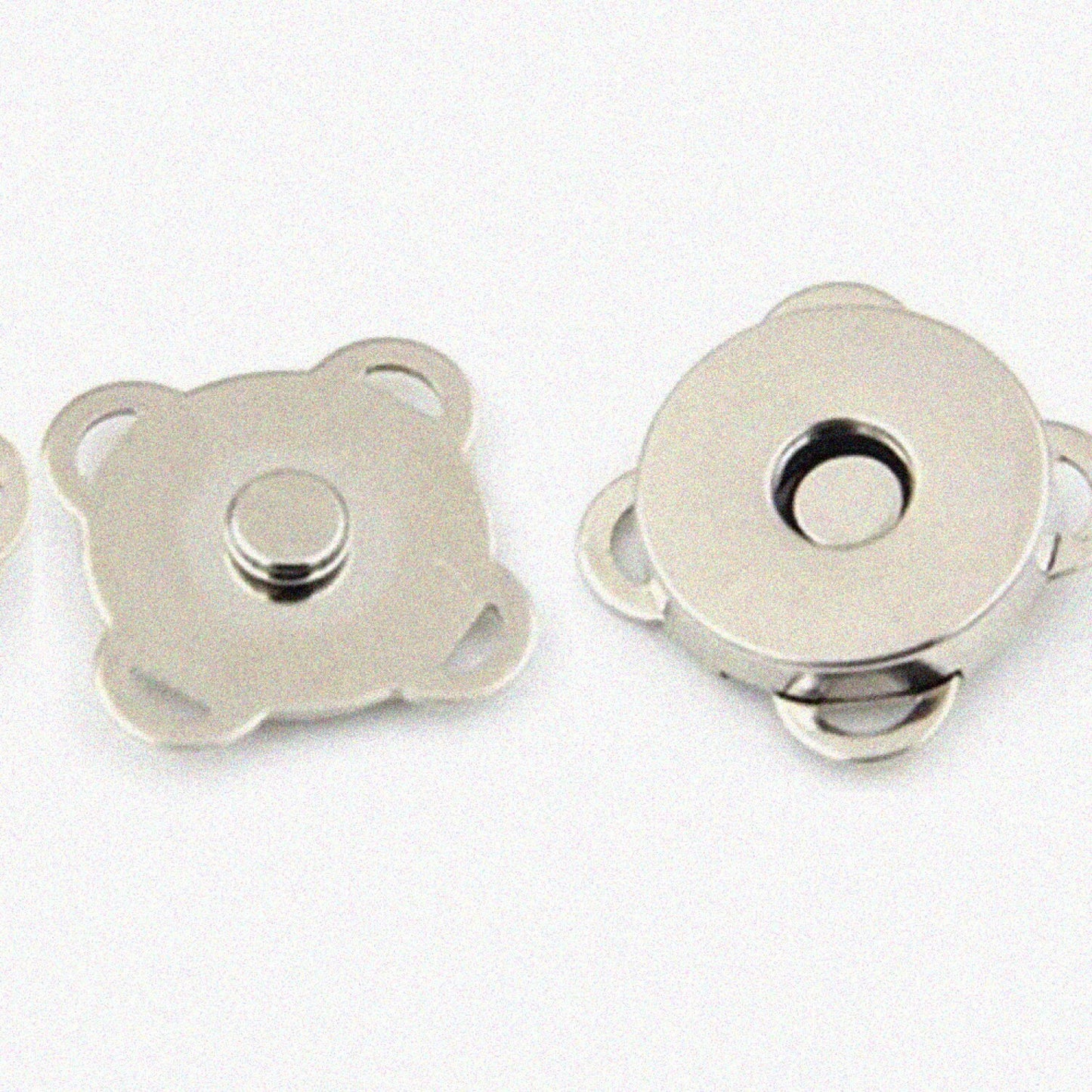 24 Sets Silver Magnetic Snap Buttons 18mm