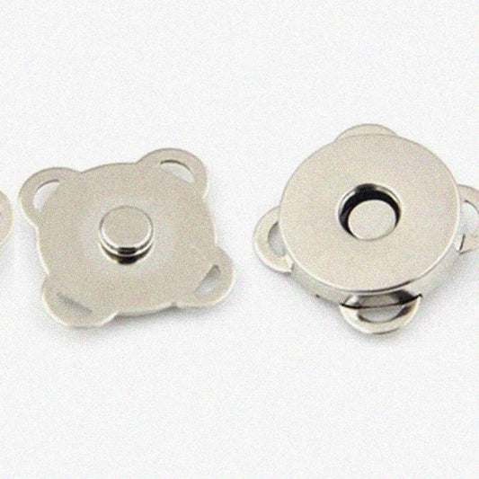 24 Sets Silver Magnetic Snap Buttons 18mm