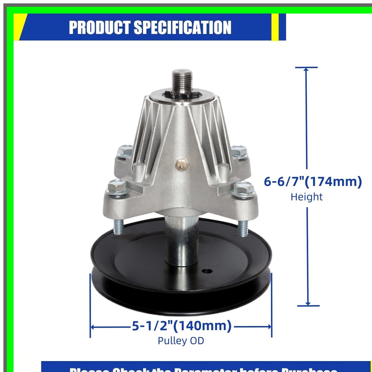 Troy Bilt Spindle Assembly for 42" Mower Deck Models T1000 T1200 T1400 T1800