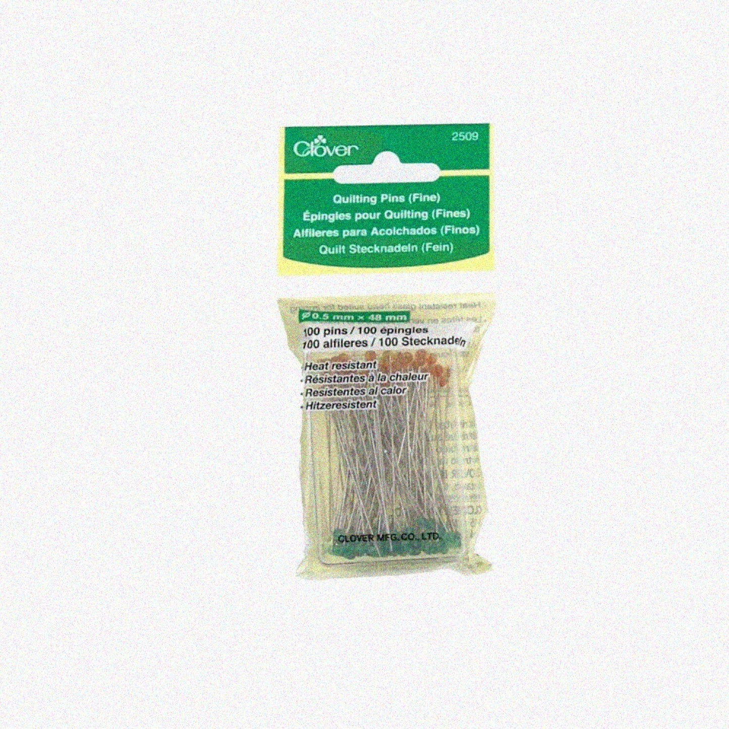 Quilting Pins Fine, 100 Pack, 6mm x 48mm