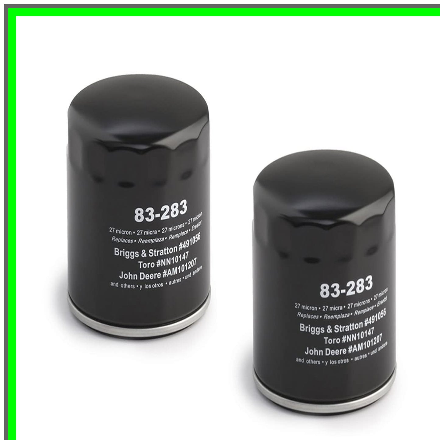 High-Performance Oil Filter Replacement for Briggs Stratton Toro 2 Pack