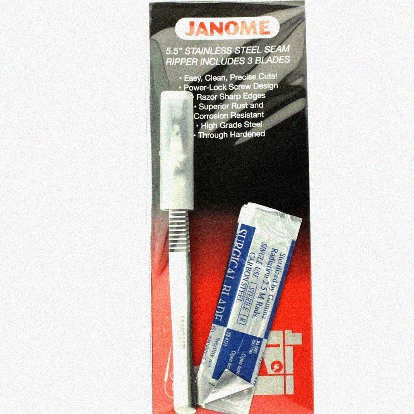 5.5-inch Surgical Seam Ripper Kit with 3 Replacement Blades