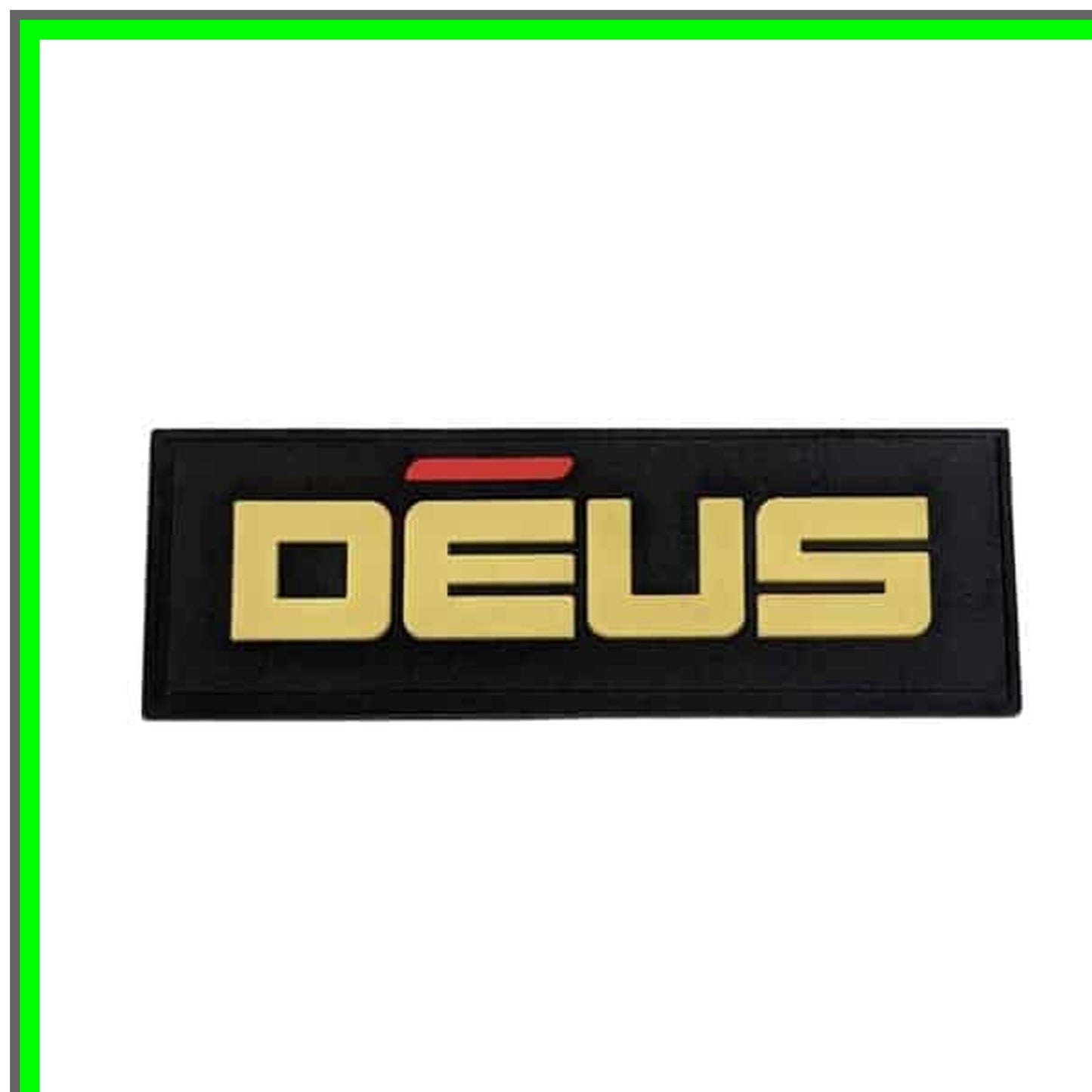 Black Deus Durable Rubber Patch for Versatile Outdoor Gear