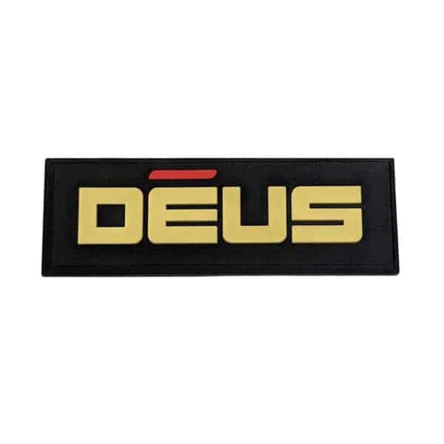 Black Deus Durable Rubber Patch for Versatile Outdoor Gear