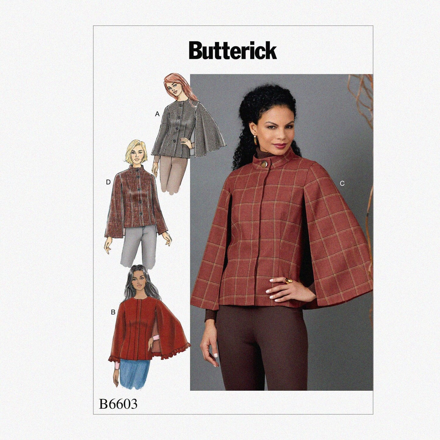 Women's Slit Sleeve Coat Sewing Pattern Sizes 14-22
