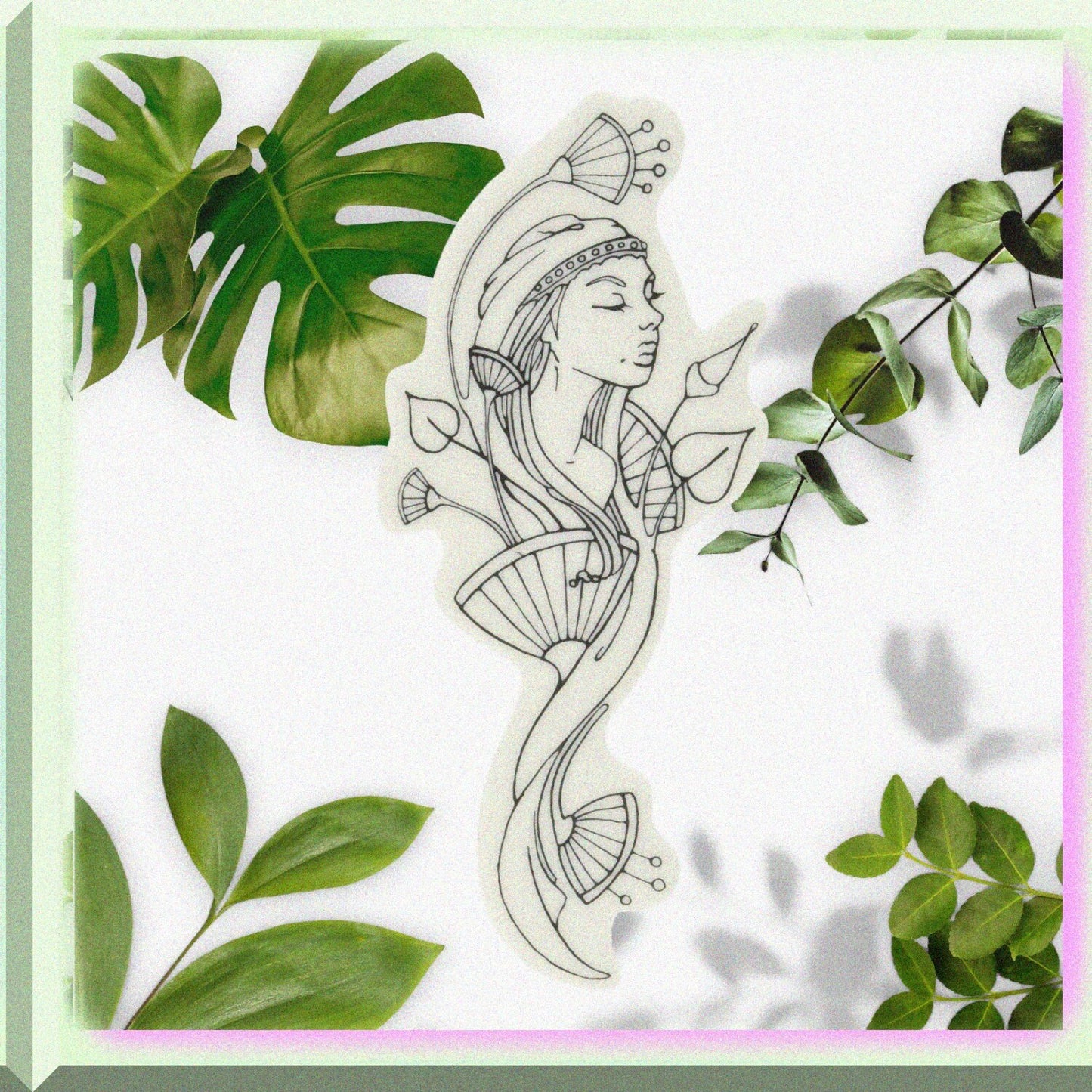 Embellishment Cling Stamp Multicolored 2.25" x 6"