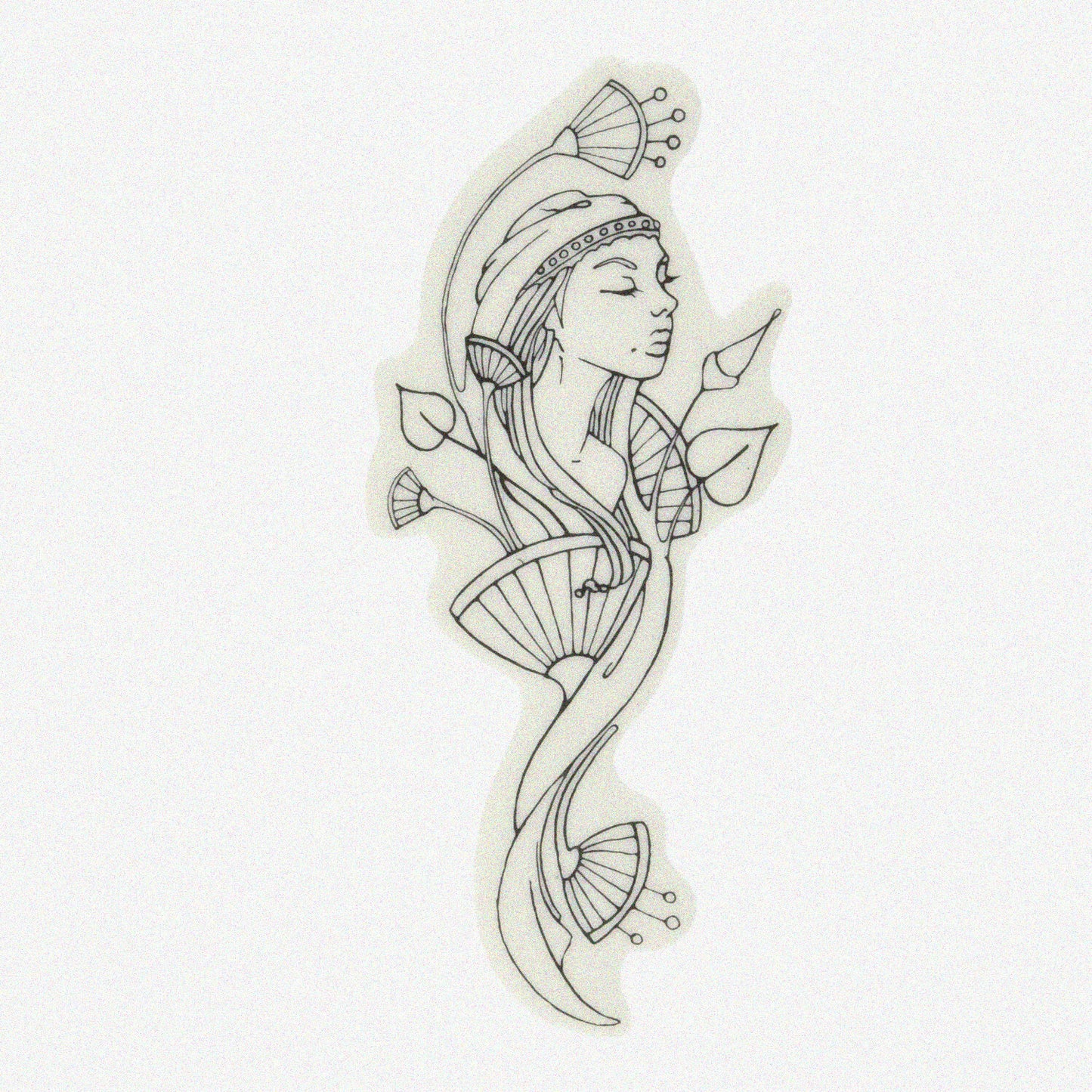 Embellishment Cling Stamp Multicolored 2.25" x 6"