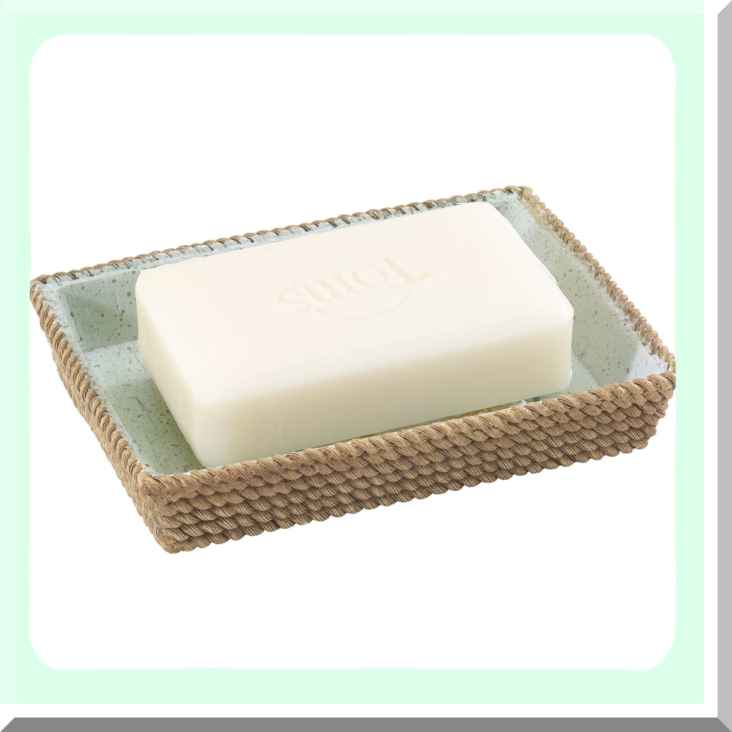 Soap Dish, Aqua, Coastal Beachcomber Collection