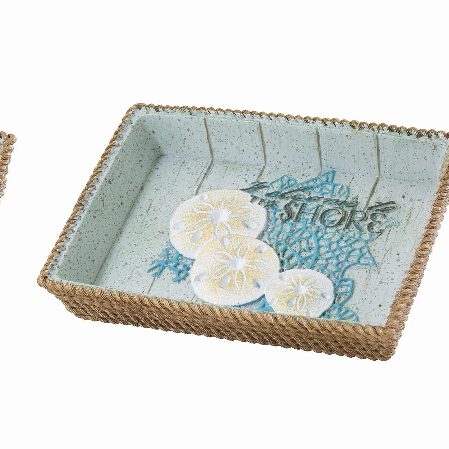 Soap Dish, Aqua, Coastal Beachcomber Collection
