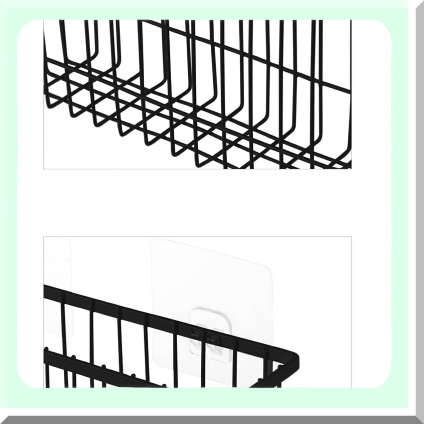 Wire Storage Basket Black 26.2x14.6x7.6cm
