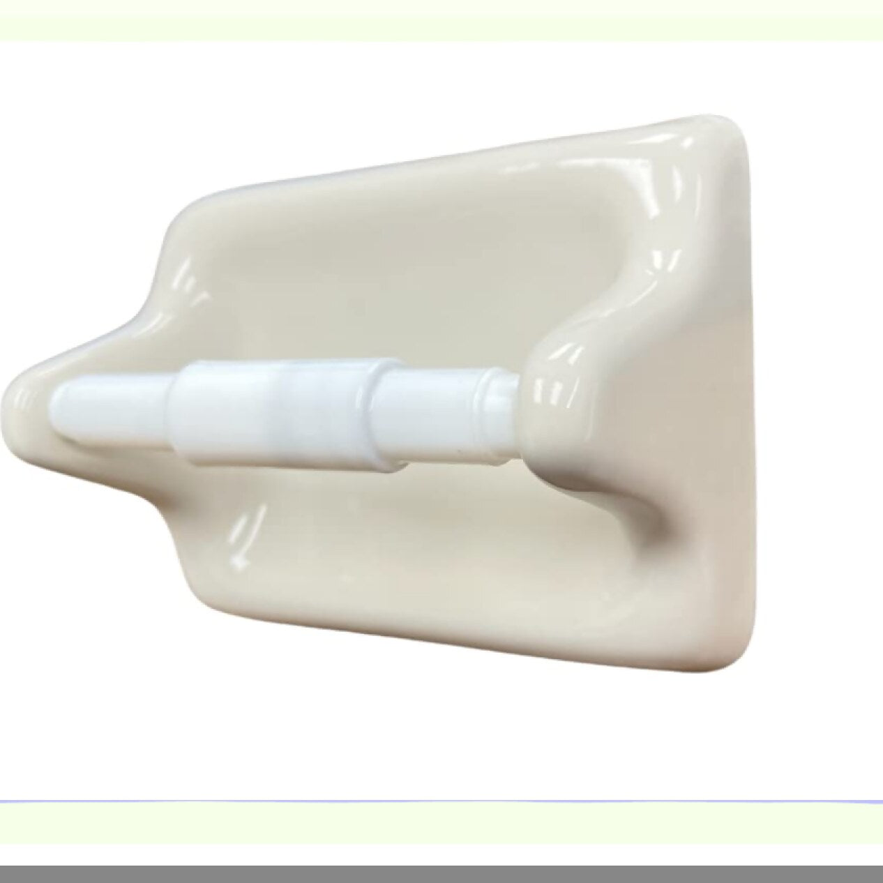 Ceramic Bathroom Toilet Paper Holder Bone Almond