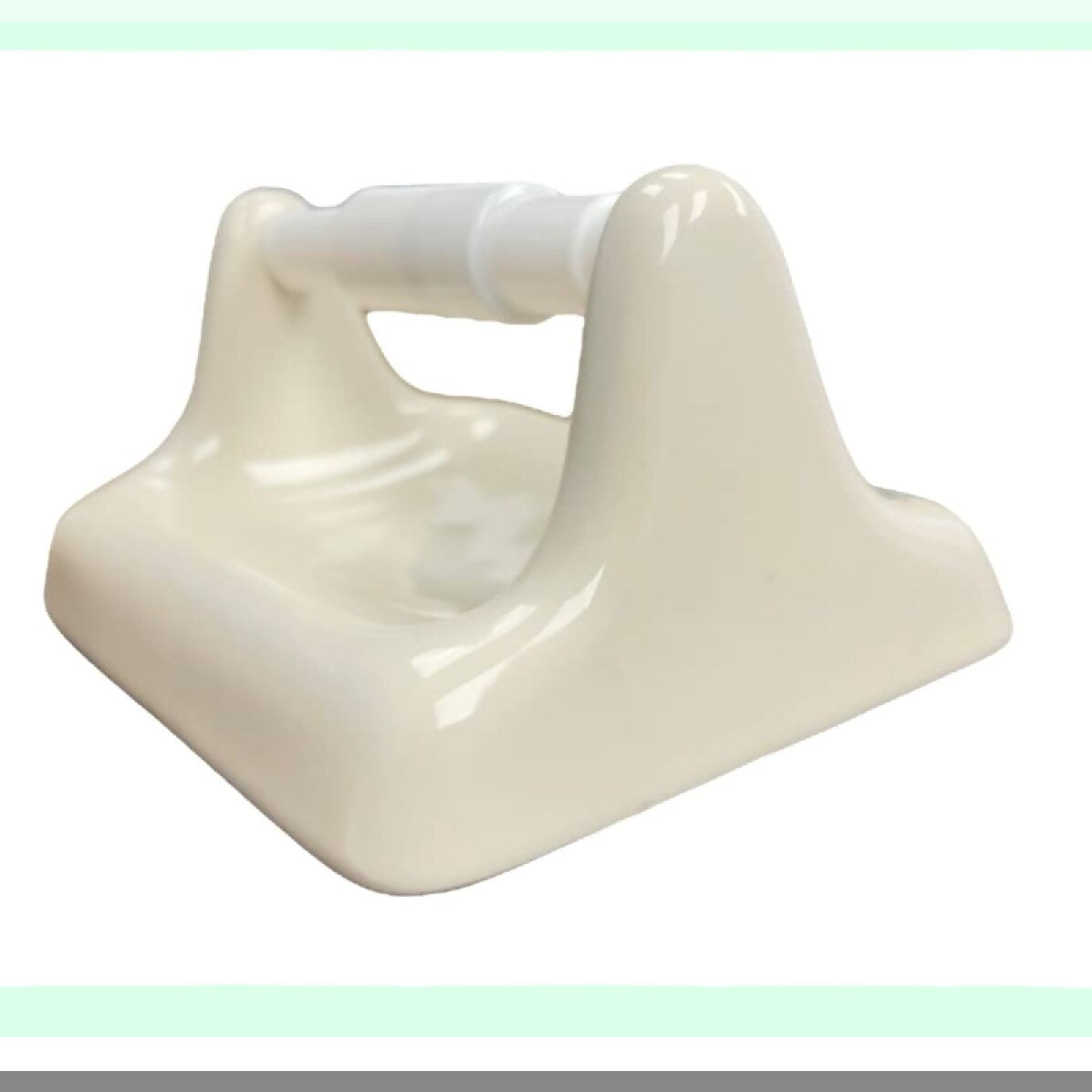 Ceramic Bathroom Toilet Paper Holder Bone Almond