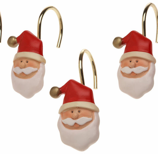 Claus Ceramic Resin Shower Curtain Hooks Set of 12