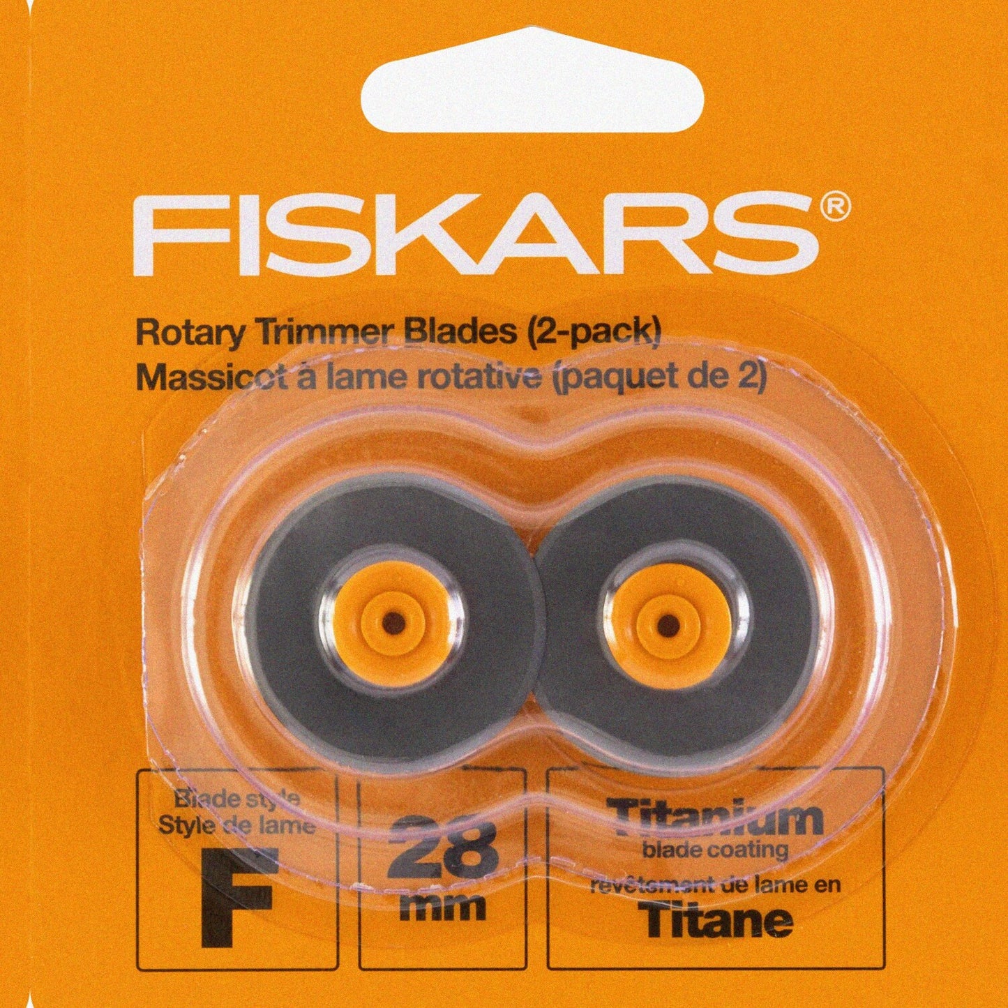 Titanium Rotary Replacement Blades 28mm 2 Pack