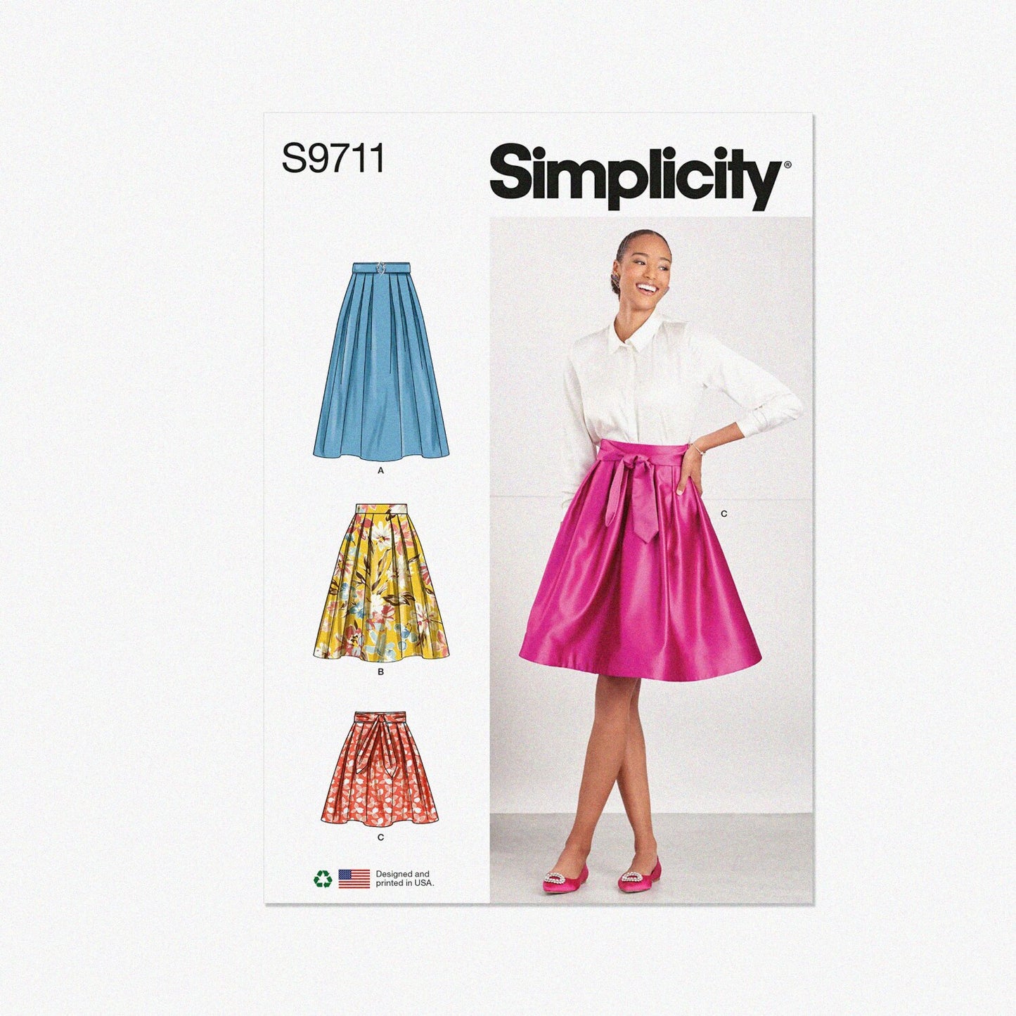 Misses' Pleated Skirt Sewing Pattern Kit