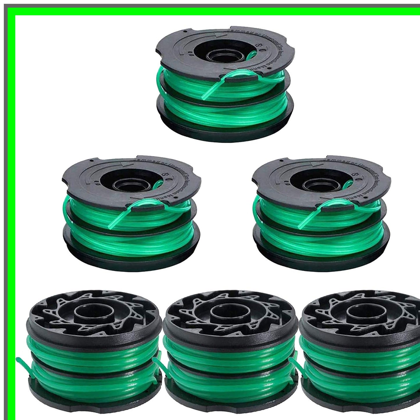 Trimmer Line Refills 30ft 0.080" for Black and Decker GH Series 6 Pack