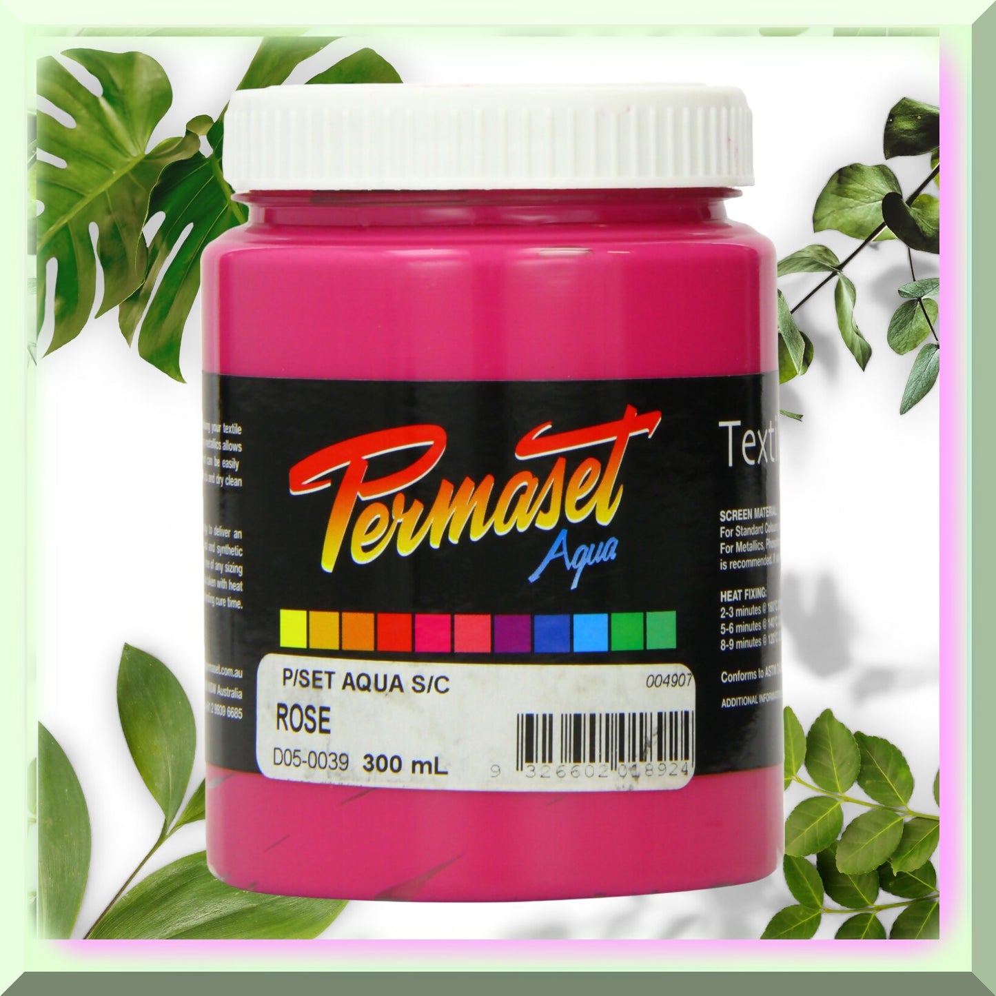 Rose Aqua Fabric Screenprinting Ink 300 mL
